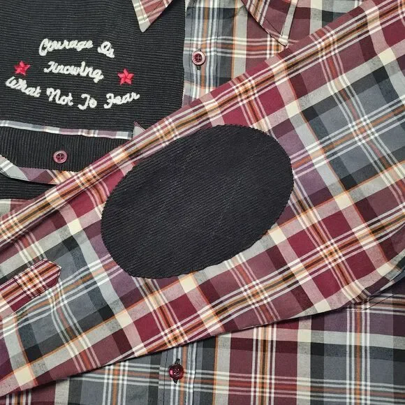 RAW BLUE WESTERN LONG SLEEVE BUTTON DOWN SIZE L‎ - Picture 6 of 14